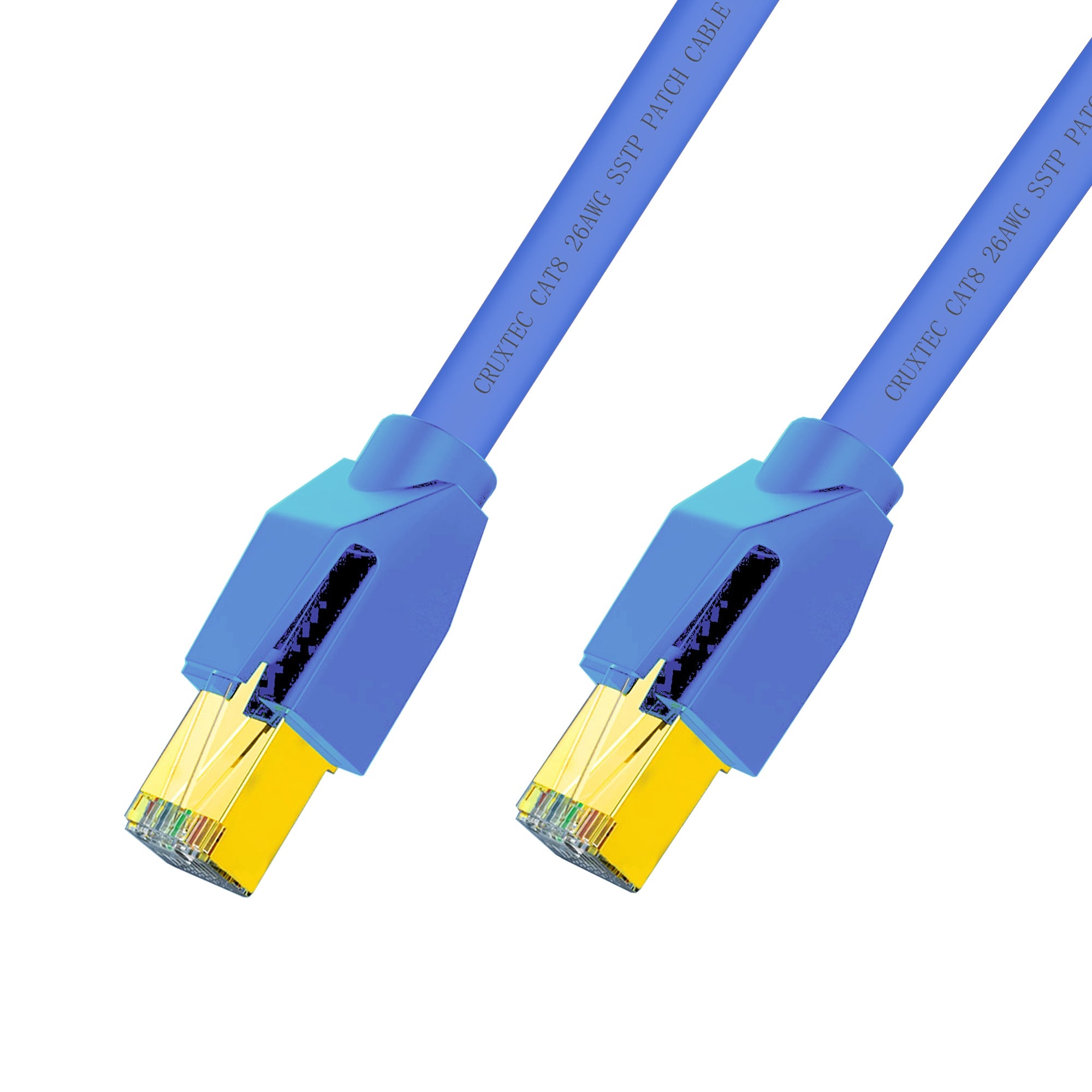 Cruxtec CAT8 S/FTP 40GbE Shielded Ethernet Cable (Blue 10m) image