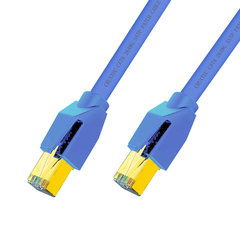 Cruxtec CAT8 S/FTP 40GbE Shielded Ethernet Cable (Blue 10m) image