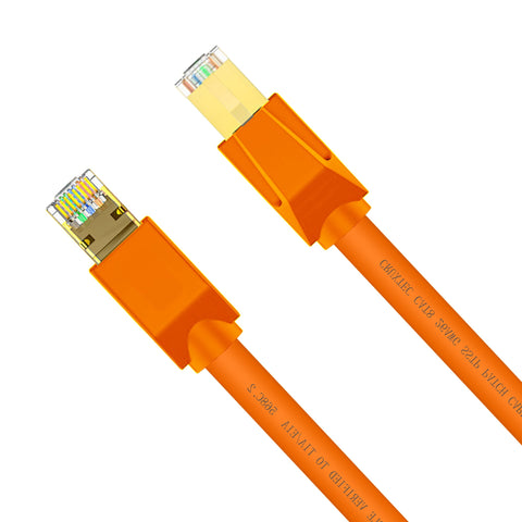 Cruxtec CAT8 S/FTP 40GbE Shielded Ethernet Cable (Orange 15m) image