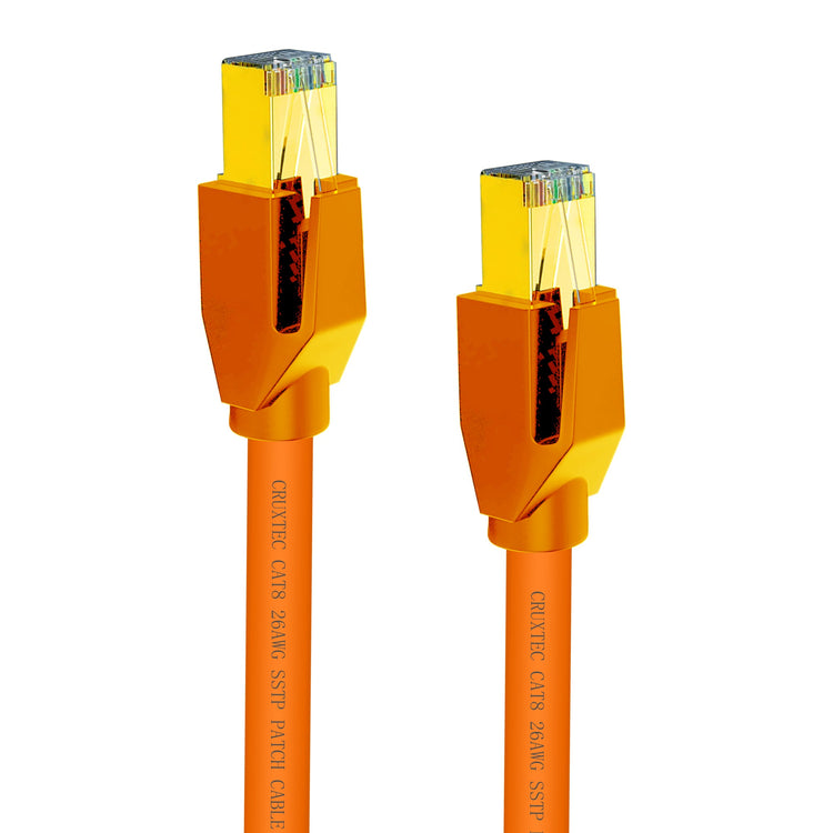 Cruxtec CAT8 S/FTP 40GbE Shielded Ethernet Cable (Orange 2m) image