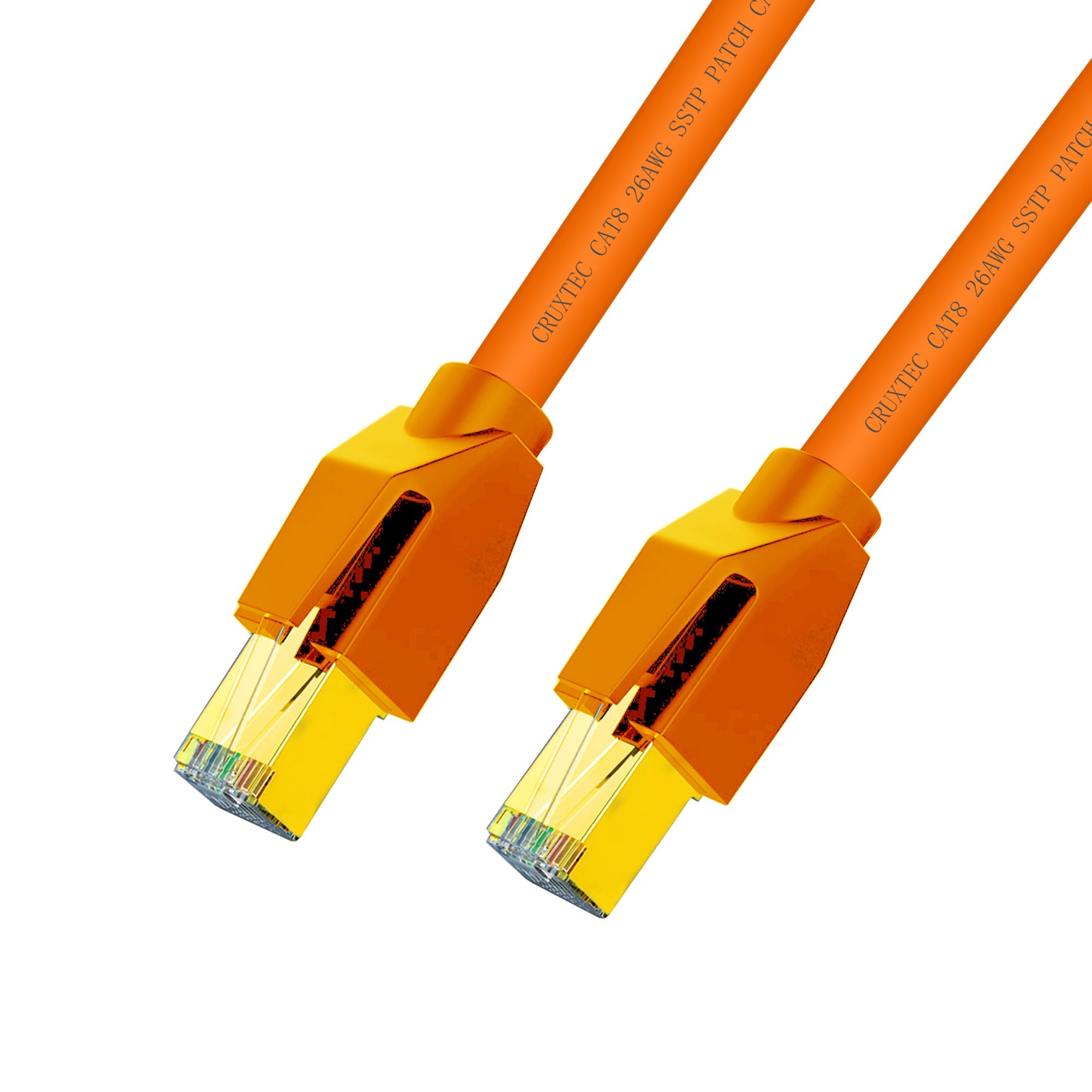 Cruxtec CAT8 S/FTP 40GbE Shielded Ethernet Cable (Orange 3m) image
