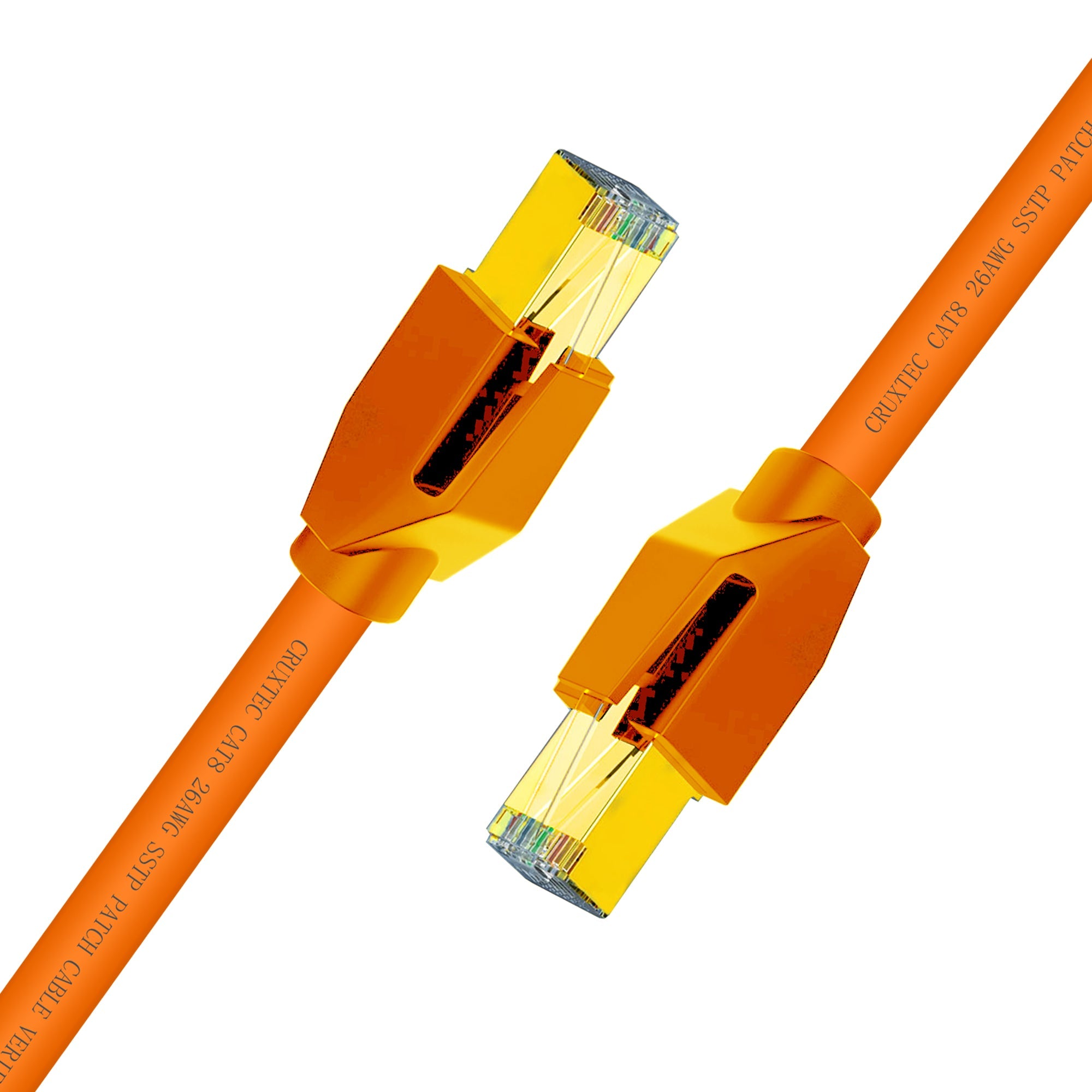 Cruxtec CAT8 S/FTP 40GbE Shielded Ethernet Cable (Orange 10m) image