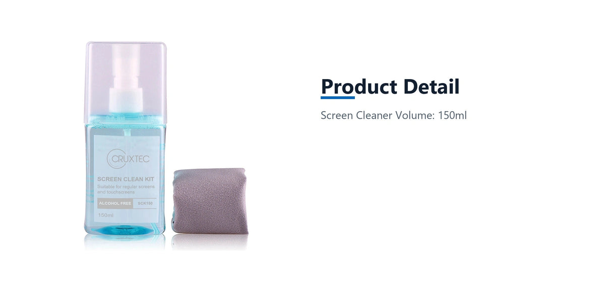 Cruxtec Screen Cleaning Kit 150ml product detail detail image with verified product information