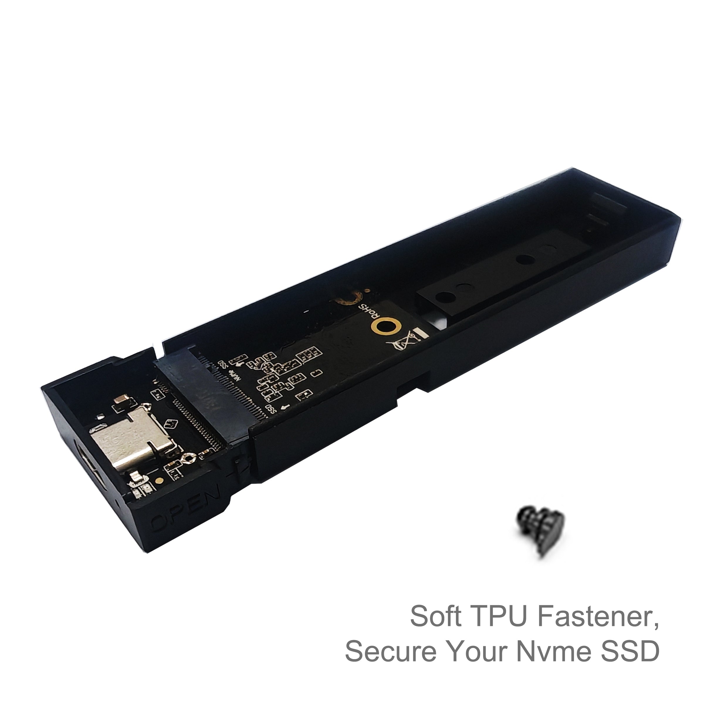 Cruxtec NVMe & NGFF Dual Protocol M.2 SSD to USB-C Enclosure 10Gbps image