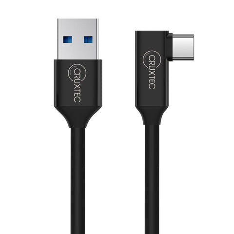 Cruxtec Right-Angle USB-A to USB-C VR Link Cable (Black 5m) image
