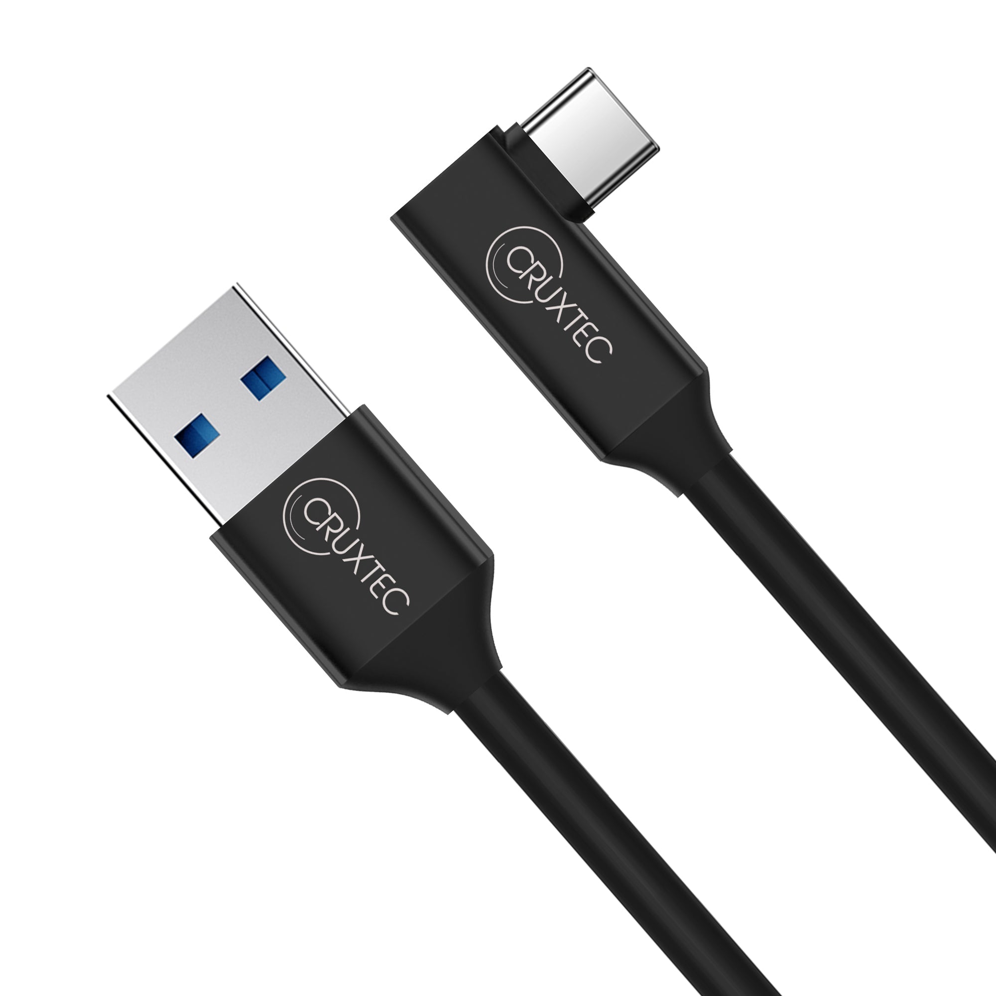 Cruxtec Right-Angle USB-A to USB-C VR Link Cable (Black 3m) image