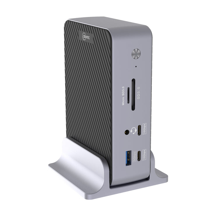Cruxtec USB-C to DisplayPort Cable 8K@30Hz (Metallic Gray + Black 1m) image