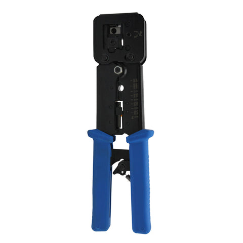 Cruxtec NTEZ-100 RJ45 and RJ11 crimping tool, reverse view